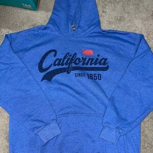 Blue California Graphic Hoodie
